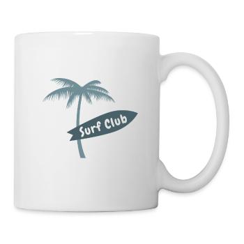 Surf Club Palm Beach Hawaii Surfboard Ocean Vibes - Mug blanc - blanc - Droite