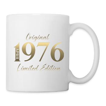 50th Birthday Gift Husband Original April 1976 - Mug - white - Right