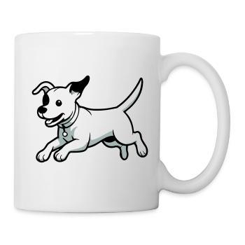 Playful Dog Cartoon - Mug - white - Right