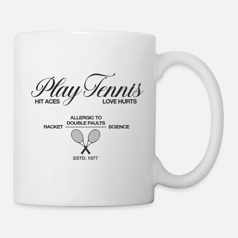 Play Tennis frappe des as - Mug blanc - blanc