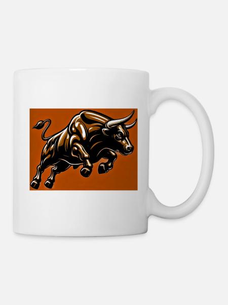 Stier - Tasse - Weiß