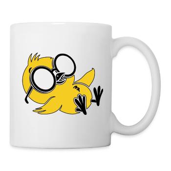 Cool Chill Penguin Sunglasses Funny Summer Tee - Mug - white - Right