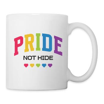 LGBTQ-Pride-Monat – Pride, nicht verstecken. - Tasse - Weiß - Rechts