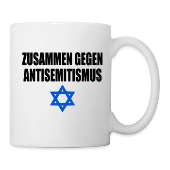 zusammen gegen antisemitism - Tasse - Weiß - Rechts