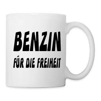 Benzin - Tasse - Weiß - Rechts