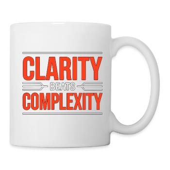 Logo Designer Clarity Beats Creative Designer - Tasse - Weiß - Rechts