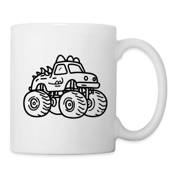 Monstertruck - Tasse - Weiß - Rechts