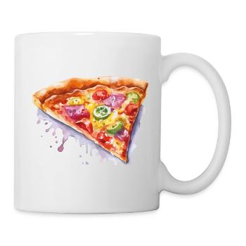 Pizza - Mug blanc - blanc - Droite