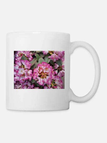 Rhododendron Rose Éclatant - Mug blanc - blanc