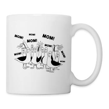 Funny Seagull Mom Mom Ocean Life Mother's Day Bird - Mug - white - Right