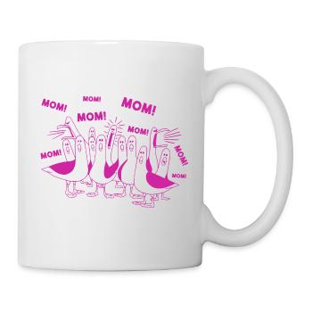 Funny Seagull Mom Mom Ocean Life Mother's Day Bird - Mug - white - Right