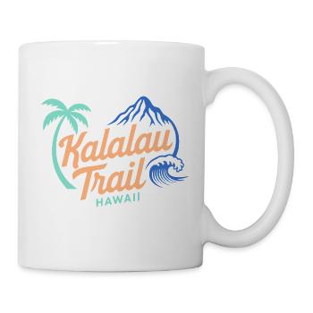 Kalalau Trail Hawaii Logo - Tasse - Weiß - Rechts