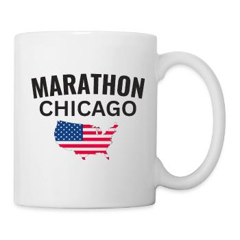 Marathon Chicago - Mug blanc - blanc - Droite