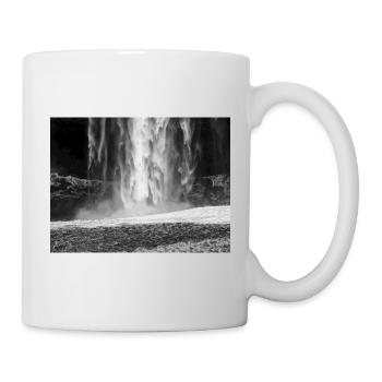 Brume en cascade monochrome - Mug blanc - blanc - Droite