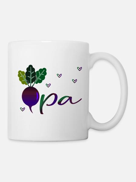 Gemüsegarten Opa - Tasse - Weiß