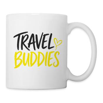 Travel Buddies Reisebegleiter Design - Tasse - Weiß - Rechts