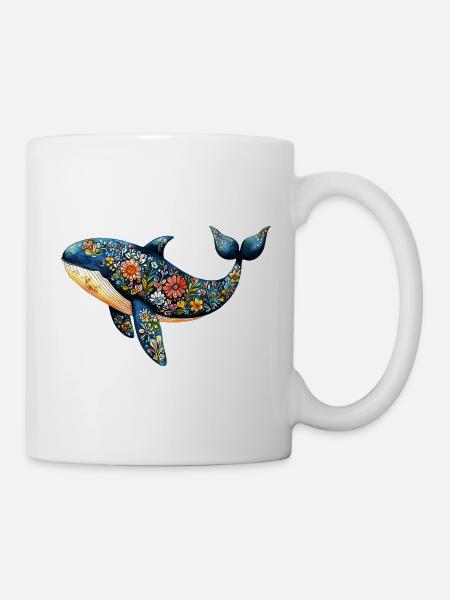 Rette den Wal - Tasse - Weiß