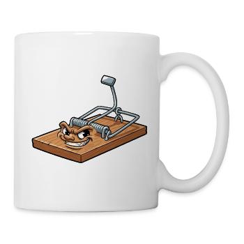 Naughty Mousetrap Cartoon - Mug - white - Right
