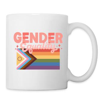 Gender Equality Pride Flag Statement Design CSD - Tasse - Weiß - Rechts
