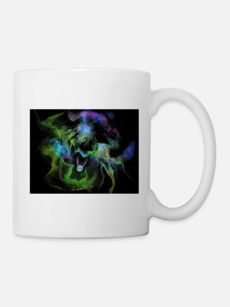 Kosmische Rauchnebelkugel - Tasse - Weiß
