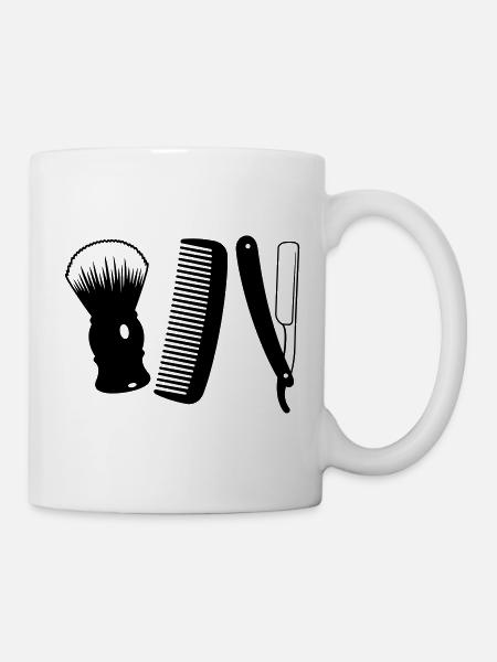 Friseursalon - Tasse - Weiß