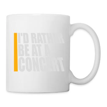 Je préférerais être à un concert Lustig Musik Konzert - Mug blanc - blanc - Droite