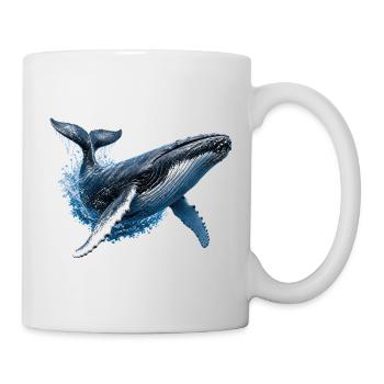 Humpback Whale – Ocean Illustration - Mug - white - Right