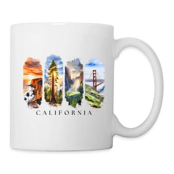 California Urlaub Travel – Golden State Motiv - Tasse - Weiß - Rechts