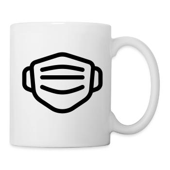 Maske - Tasse - Weiß - Rechts