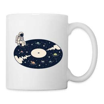 Vinyle Cosmique Astronaut Space Music - Mug blanc - blanc - Droite