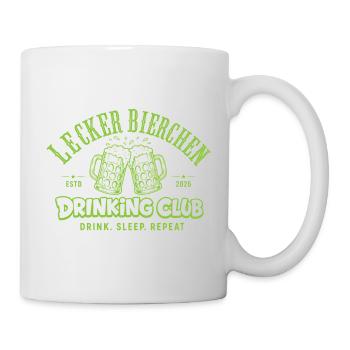 Lecker Bierchen Drinking Club | Malle Daydrinking  - Tasse - Weiß - Rechts