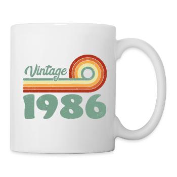 Vintage 1986 Retro Mountain Birthday 1986 - Mug - white - Right