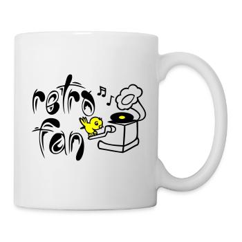 Retro Fan - Tasse - Weiß - Rechts