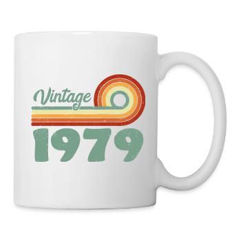 Vintage 1979 Retro Mountain Jubiläum 1979 - Tasse - Weiß - Rechts