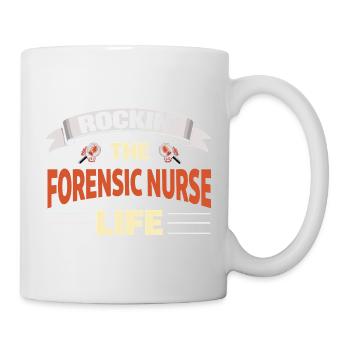 Rockin The Forensic Nurse Life Care - Mug - white - Right
