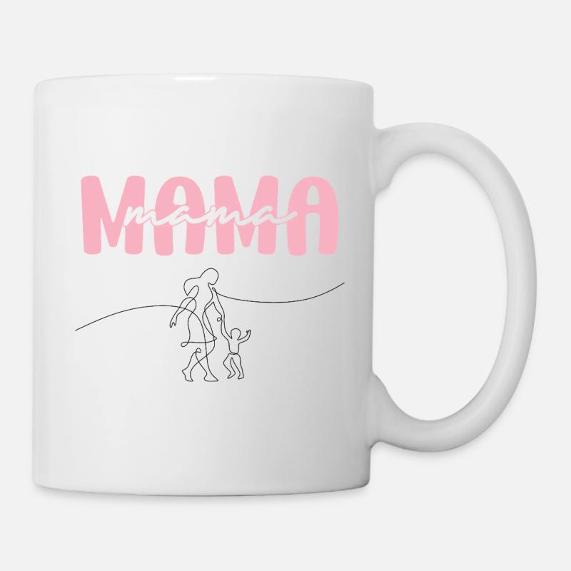 Mama Pink Lettering - Mug - white