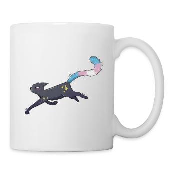 Cute cat trans pride - Mug - white - Right