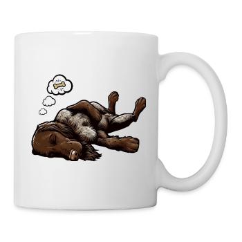 Deutsch Drahthaar Deutsch-Drahthaar Besitzer - Tasse - Weiß - Rechts