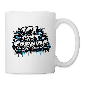 Ici c'est Fribourg - Tasse - Weiß - Rechts