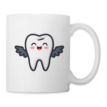 Zahn - Tasse - Weiß - Rechts