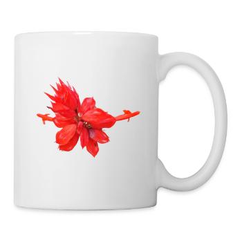 Vibrant_Scarlet_Sage_Red_Salvia_Flower_Art - Mug - white - Right