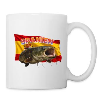 Wels Angeln Spanien - Ebro Monster - Tasse - Weiß - Rechts