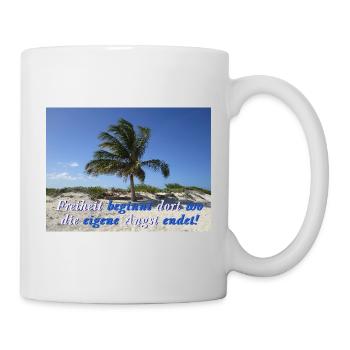 Freiheit - Tasse - Weiß - Rechts