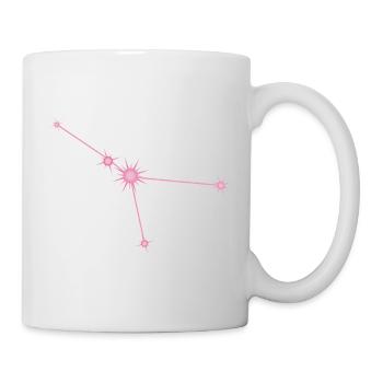 Krebsstern Sternbild Sternzeichen Pastellrosa - Tasse - Weiß - Rechts