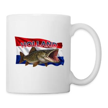 Pêche au brochet Hollande - Pêche au Polder - Mug blanc - blanc - Droite