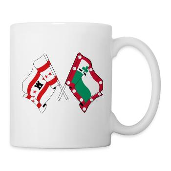 Drapeaux Meppel & Drenthe – Fierté régionale - Mug blanc - blanc - Droite