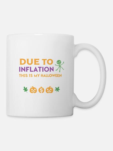 Kostüm-Halloween-Inflation - Tasse - Weiß