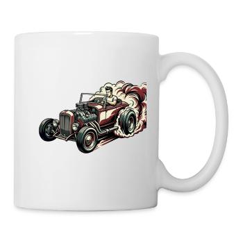 Racing Hotrod Caricature - Mug - white - Right