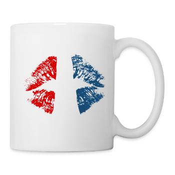 Néerlandais Holland Kiss Lipstick Couleur Hollande - Mug blanc - blanc - Droite