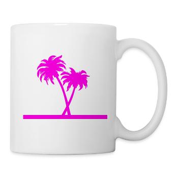 Palmen - Tasse - Weiß - Rechts